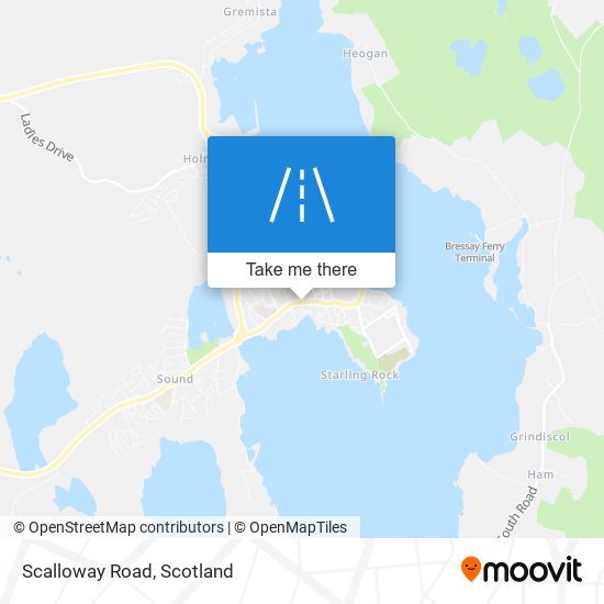 Scalloway Road map