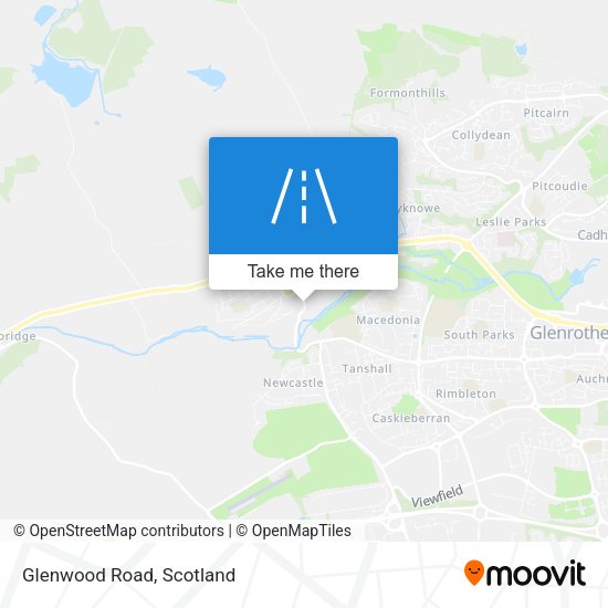 Glenwood Road map