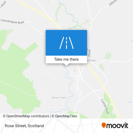 Rose Street map