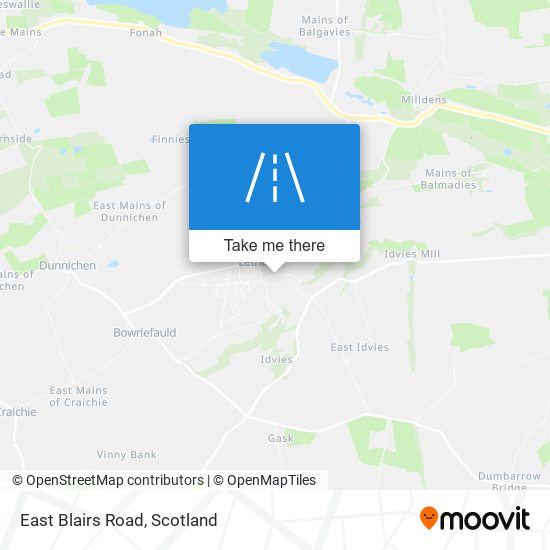 East Blairs Road map