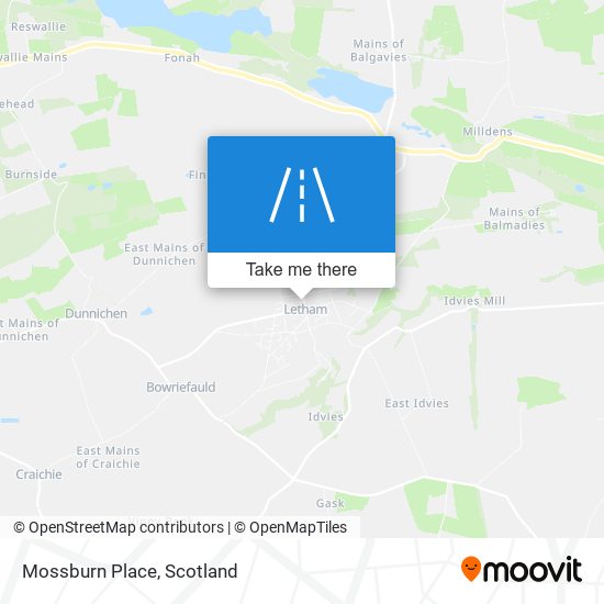 Mossburn Place map