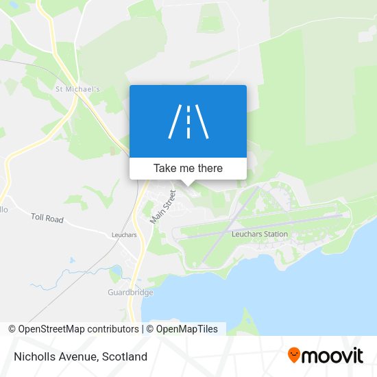 Nicholls Avenue map