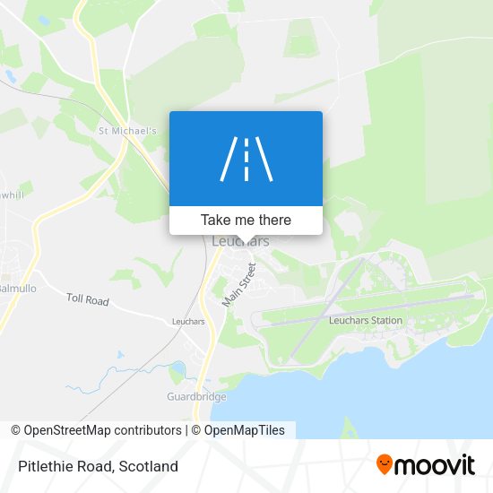 Pitlethie Road map