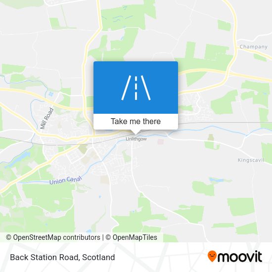 Back Station Road map