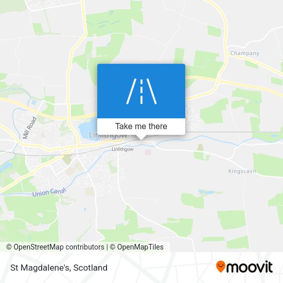 St Magdalene's map