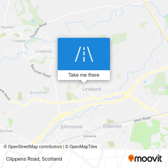 Clippens Road map