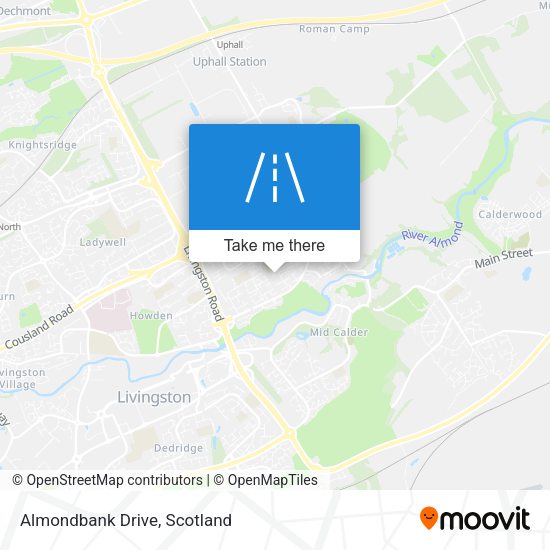 Almondbank Drive map