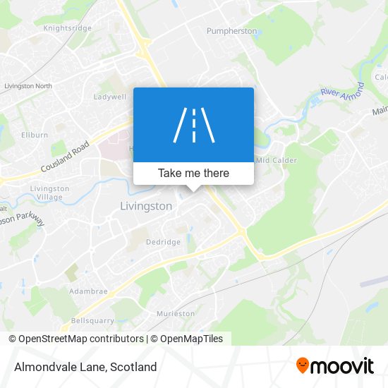 Almondvale Lane map