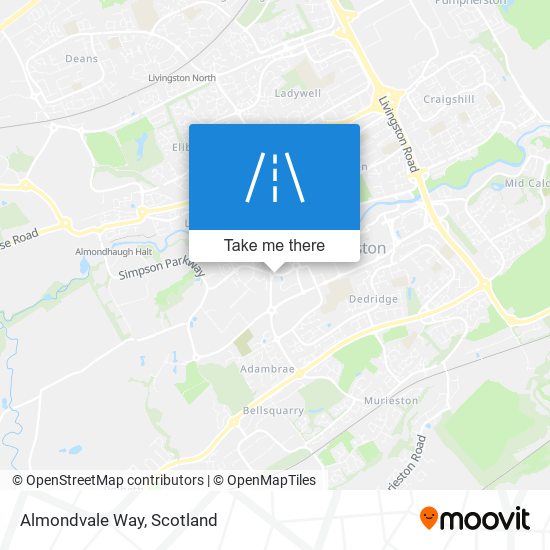Almondvale Way map