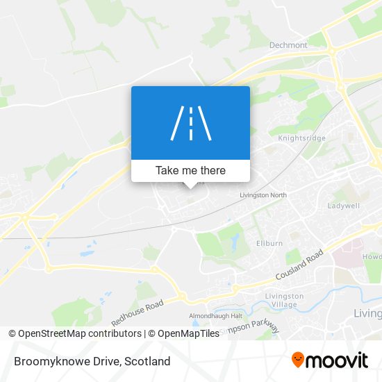 Broomyknowe Drive map