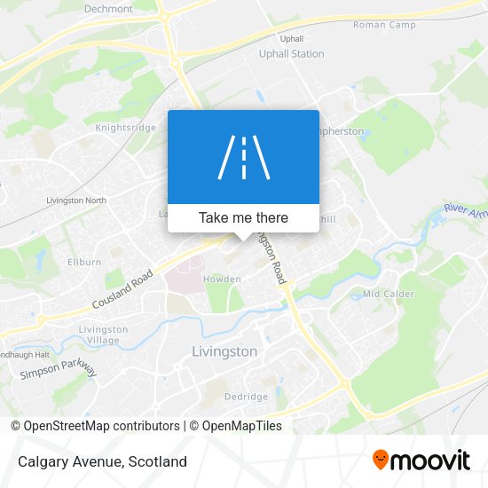 Calgary Avenue map