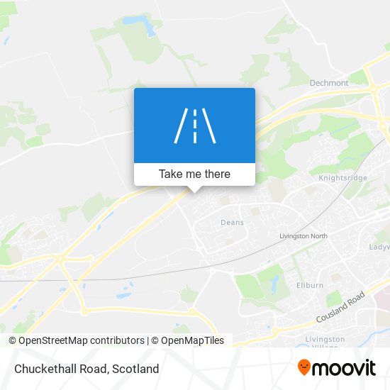 Chuckethall Road map