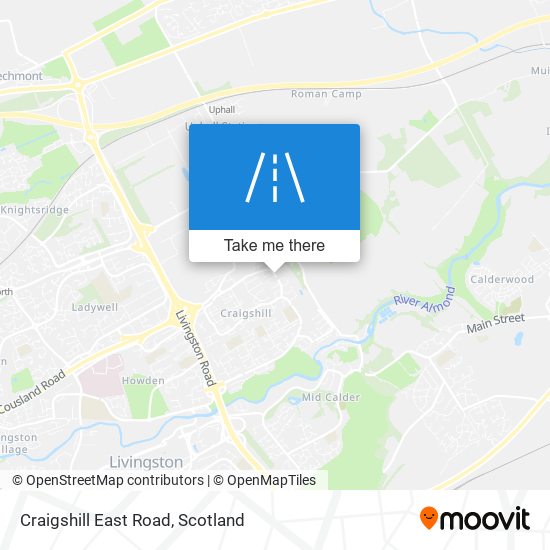 Craigshill East Road map