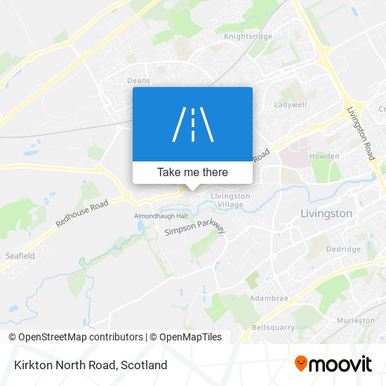 Kirkton North Road map