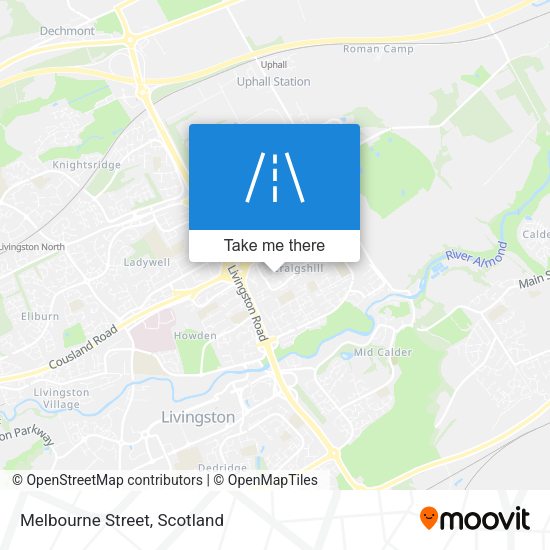 Melbourne Street map