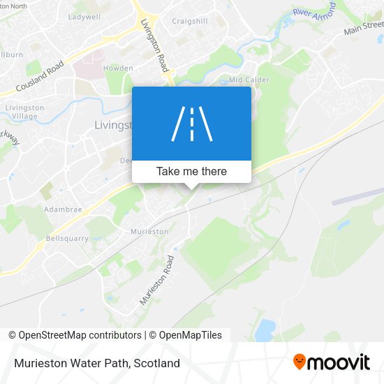 Murieston Water Path map