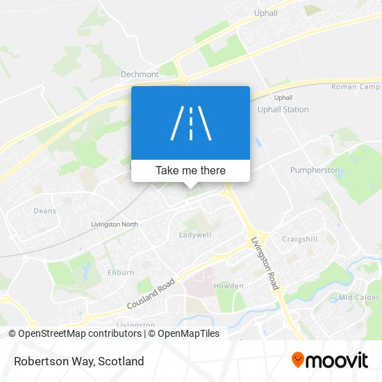 Robertson Way map