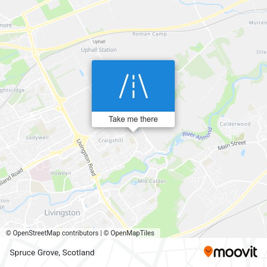 Spruce Grove map