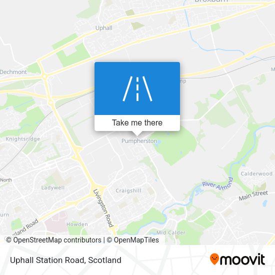 Uphall Station Road map