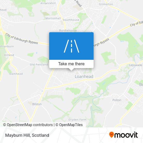 Mayburn Hill map