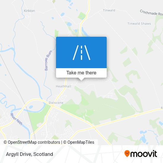 Argyll Drive map