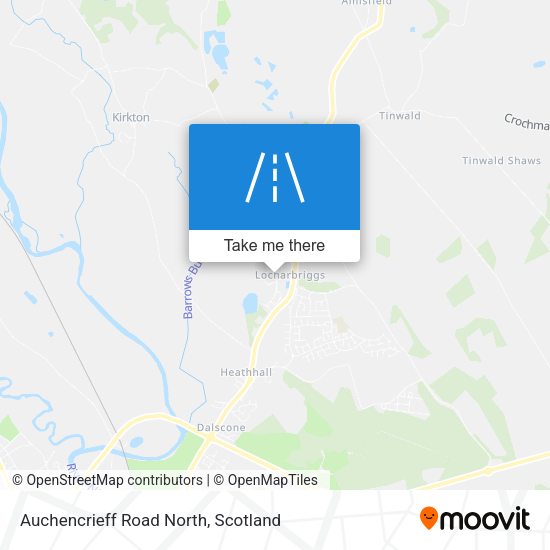 Auchencrieff Road North map