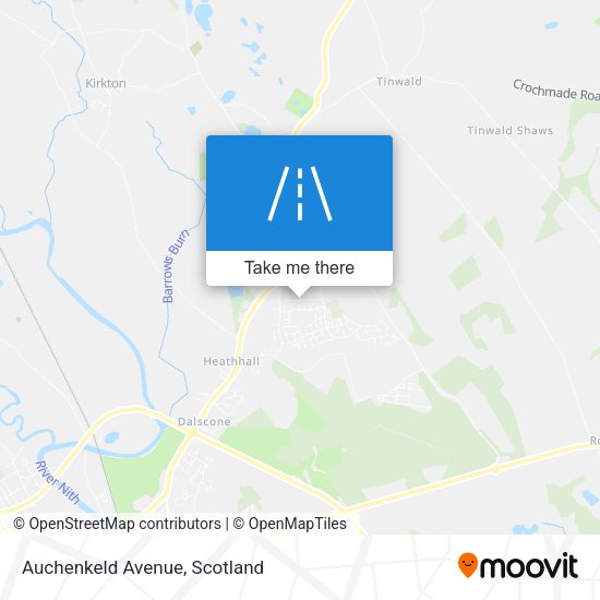 Auchenkeld Avenue map