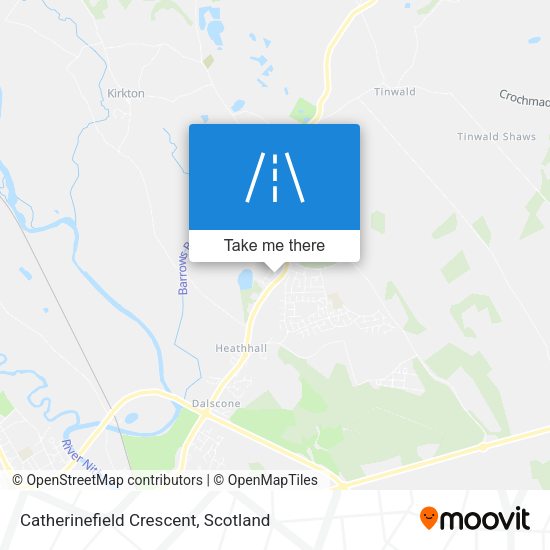 Catherinefield Crescent map