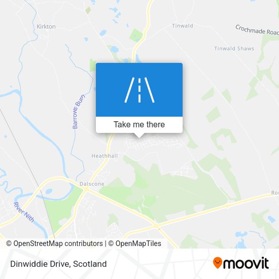 Dinwiddie Drive map