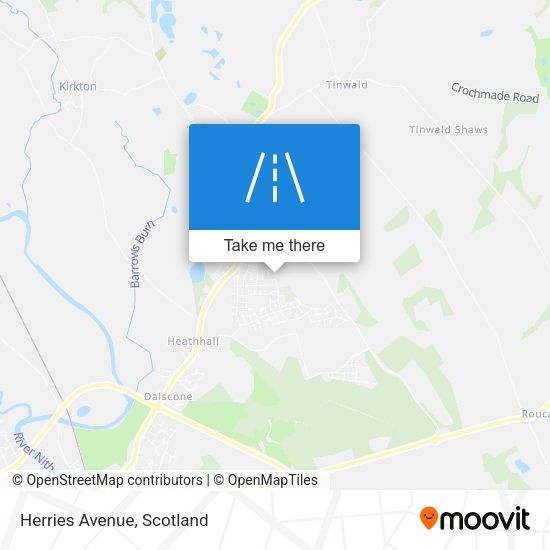 Herries Avenue map