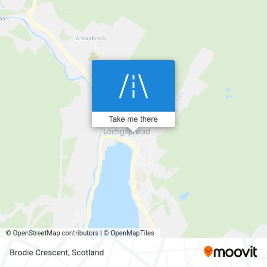 Brodie Crescent map