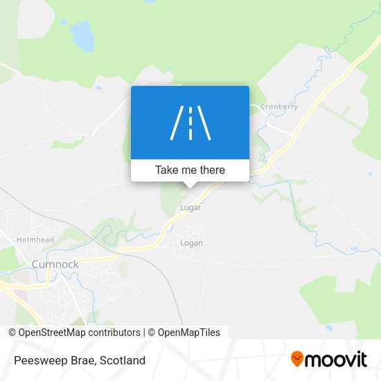 Peesweep Brae map