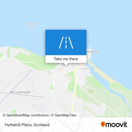 Hythehill Place map