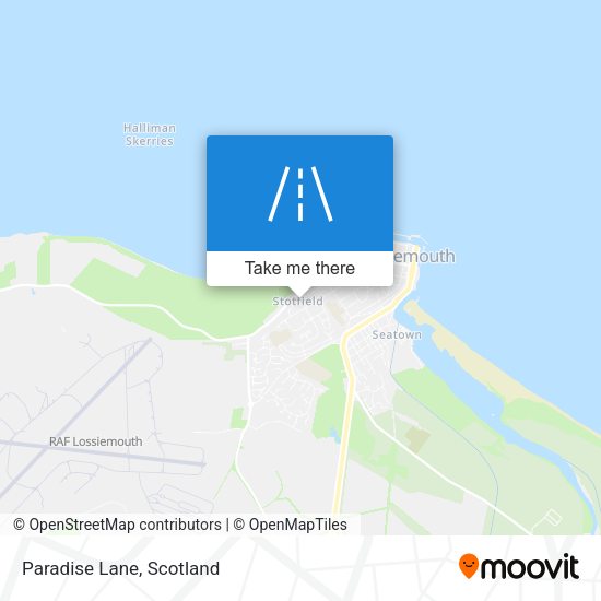 Paradise Lane map
