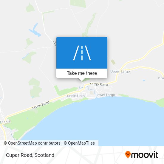 Cupar Road map