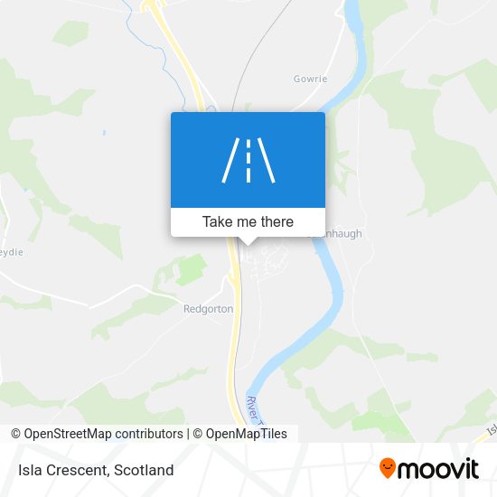 Isla Crescent map