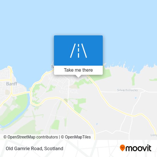 Old Gamrie Road map