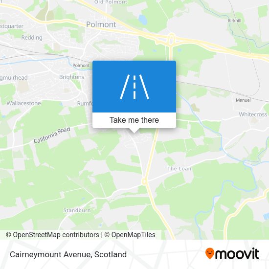 Cairneymount Avenue map