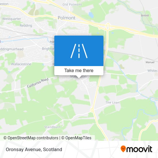 Oronsay Avenue map