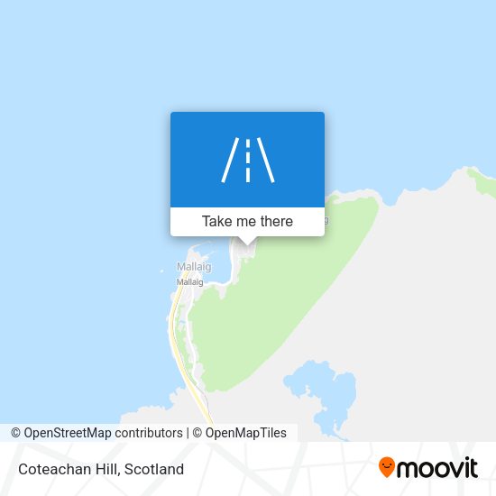 Coteachan Hill map