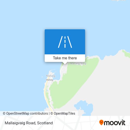 Mallaigvaig Road map