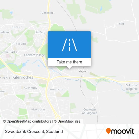 Sweetbank Crescent map