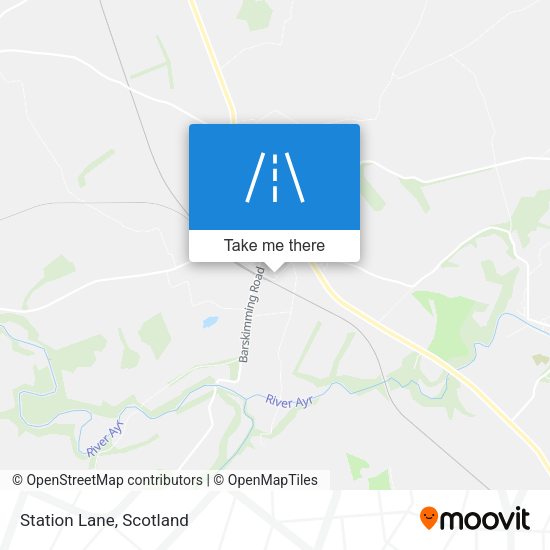Station Lane map