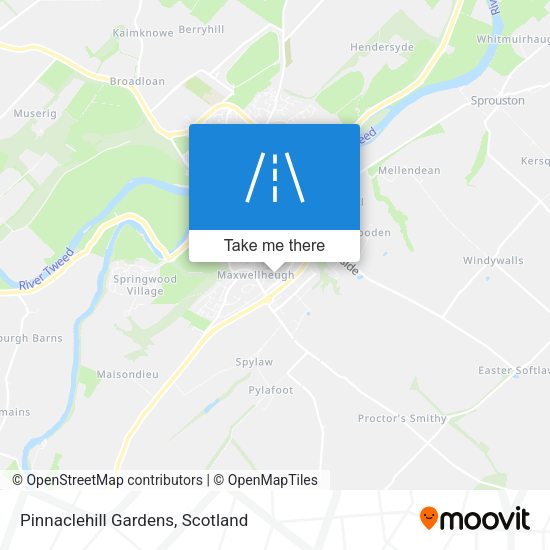 Pinnaclehill Gardens map