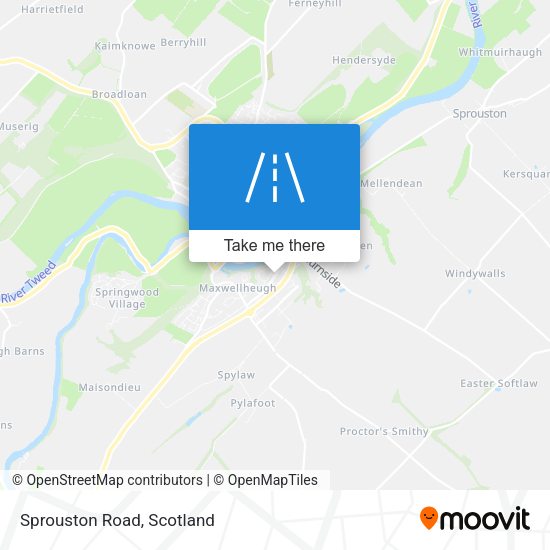 Sprouston Road map