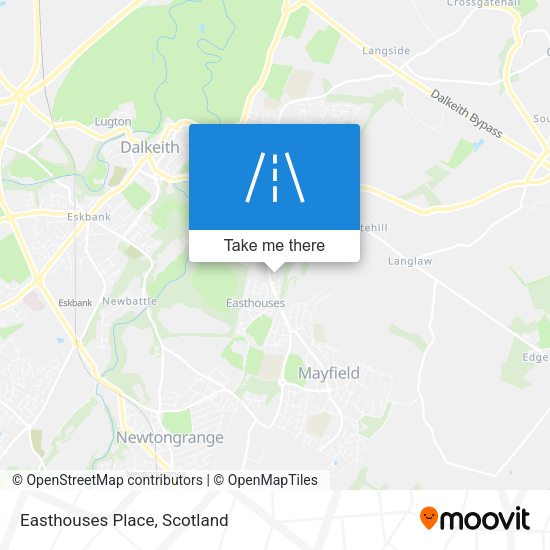 Easthouses Place map