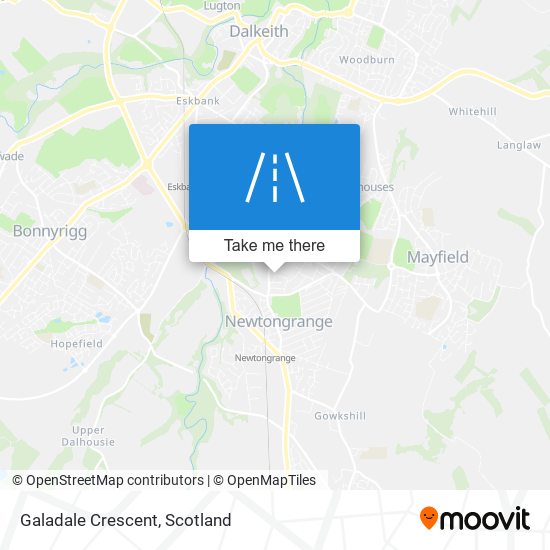 Galadale Crescent map