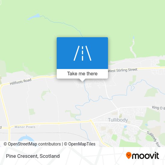 Pine Crescent map