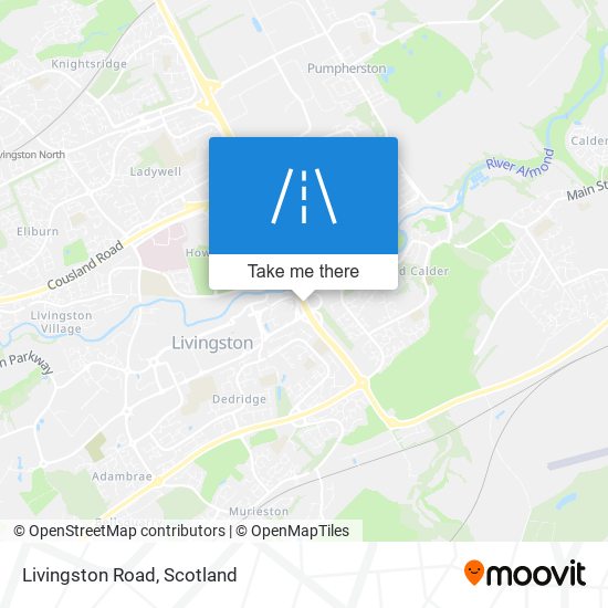 Livingston Road map