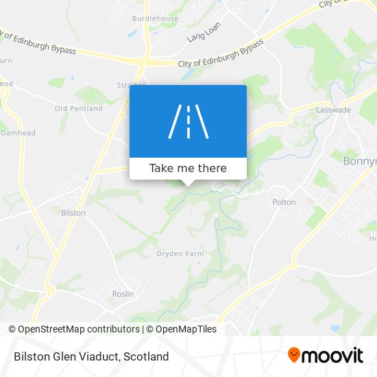 Bilston Glen Viaduct map